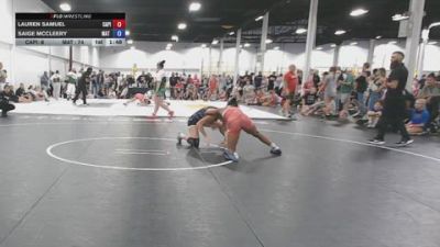140 lbs Rr Rnd 1 - Lauren Samuel, Capital City Wrestling Club - GK12E vs Saige McCleery, Mat Demon Girls Blue - GK12E