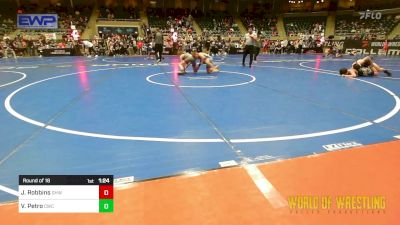 92 lbs Round Of 16 - Jacobie Robbins, Greater Heights Wrestling vs Vincent Petro, Cowboy Wrestling Club