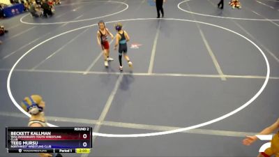 63 lbs Round 2 - Beckett Kallman, WAA (Woodbury) Youth Wrestling Club vs Teeg Mursu, Northwest Wrestling Club