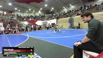 113 lbs Cons. Round 2 - Aiden Driscoll, Westfield vs Max Miller, Evansville North High School