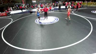 100 lbs Cons. Semis - Aubrey Clark, Nor Cal Take Down Wrestling Club vs Alyaah Bravo, Titan Mercury Wrestling Club (TMWC)