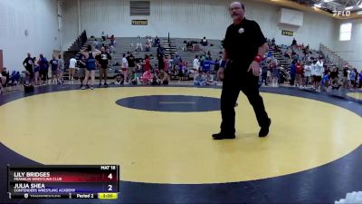 170 lbs Round 2 - Lily Bridges, Franklin Wrestling Club vs Julia Shea, Contenders Wrestling Academy