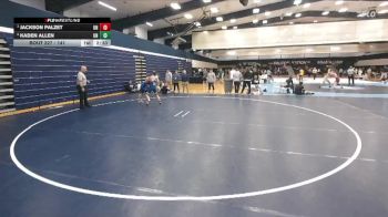 141 lbs Semifinal - Jackson Palzet, Unattached vs Kaden Allen, Unattached