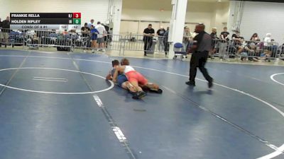 136 lbs Consi Of 8 #1 - Frankie Rella, NJ vs Holden Ripley, IN