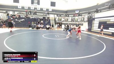 140 lbs Round 3 (4 Team) - Madison Pagonis, Sisters On The Mat vs Amelia Roennebeck, Utah 2