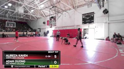 149 lbs Quarterfinal - Adam Duong, Rio Hondo College vs Alireza Kaveh, Santa Ana College