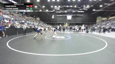 150 lbs Champ. Round 1 - Cooper Harris, Hutchinson vs Hank Kolich, Overland Park - St. Thomas Aquinas HS