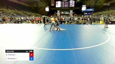 126 lbs Rnd Of 128 - Quinten Thomas, NY vs Luke Kaufman, OH