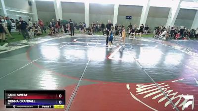 62-67 lbs Round 1 - Sadie Sweat, MT vs Sienna Crandall, NV