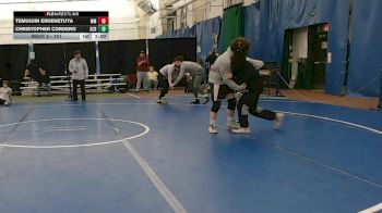 141 lbs Champ. Round 1 - Temuujin Erdenetuya, Marymount vs Christopher Cordero, Scranton