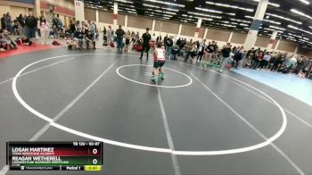 93-97 lbs Round 2 - Logan Martinez, Texas Wrestling Academy vs Reagan Wetherell, Cornerstone Warriors Wrestling Club