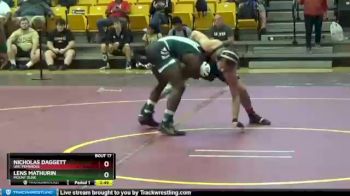 125 lbs Quarterfinal - Nicholas Daggett, UNC Pembroke vs Lens Mathurin, Mount Olive