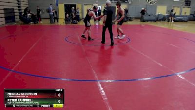 189 lbs 5th Place Match - MORGAN ROBINSON, Chugiak High School vs Peter Campbell, South Anchorage High School