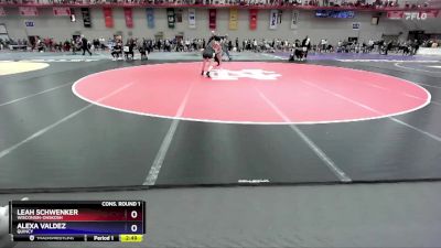 160 A Cons. Round 1 - Leah Schwenker, Wisconsin-Ohskosh vs Alexa Valdez, Quincy