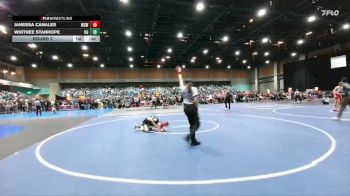 76-83 lbs Round 2 - Janessa Canales, Madera Grapplers WC vs Whitnee Stanhope, USA Gold