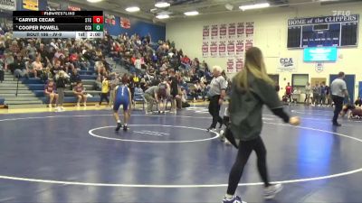 JV-9 lbs Round 3 - Carver Cecak, South Tama County vs Cooper Powell, Clear Creek-Amana