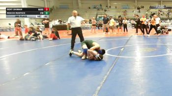 95 lbs 3rd Place - Bert Dhiman, Mat Assassins Black - EL vs Rocco Rustico, CTWHALE Orca - EL