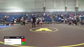 129 lbs Cons. Round 2 - Layne Owen, Corydon Wrestling Club vs Oscar A Baca Iii, Bulldog Premier