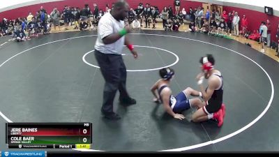 112-114 lbs Semifinal - Jere Baines, Liberty vs Cole Baer, Spring Valley