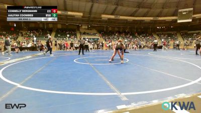 105 lbs Rr Rnd 3 - Connelly Bergmann, Grove Takedown Club vs Aaliyah Coombes, Wyandotte Youth Wrestling