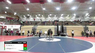 175 lbs Quarterfinal - Errol Kerns, Lawrence Central Bears vs Joliba Brogan Ii, Mt. Vernon High School