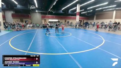59 lbs Round 1 - Cooper Strausbaugh, Texans Wrestling Club vs Dominic Russo, Lake Highlands Club Wrestling