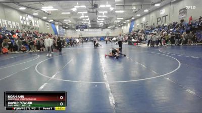 96 lbs Semifinal - Noah Ahn, Champions Wrestling Club vs Xavier Fowler, Davis Wrestling Club