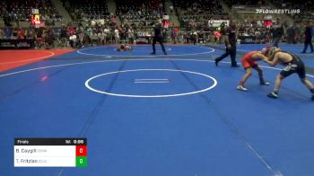 70 lbs Final - Bradley Caygill, Daniel Cormier Wrestling vs Teek Fritzlan, Colorado Outlaws