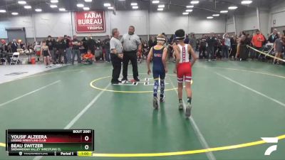 58 lbs Champ. Round 1 - Beau Switzer, Shenandoah Valley Wrestling Cl vs Yousif Alzeera, Legend Wrestling Club