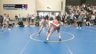 Quarterfinal - Zach Goldrosen, Unattached vs Hunter Cleaver, Centenary
