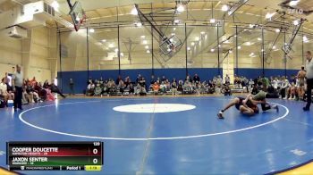 120 lbs Semis & Wb (16 Team) - Jaxon Senter, Wawasee vs Cooper Doucette, Hamilton Heights