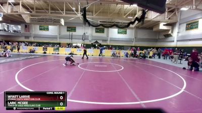 50 lbs Cons. Round 1 - Laric McGee, Touch Of Gold Wrestling Club vs Wyatt Larive, Sturgis Youth Wrestling Club