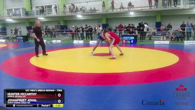 71kg Semifinal - Hunter McCarthy, Prince George WC vs Jovanpreet Johal, Guru Gobind Singh WC