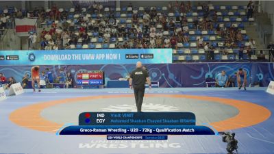 72 kg Qualif. - Vinit Vinit, India vs Mohamed Ibrahim, Egypt