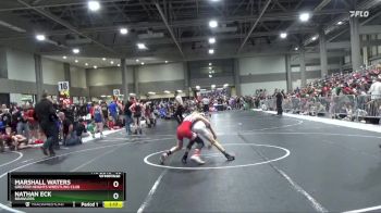 90 lbs Semifinal - Nathan Eck, Brawlers vs Marshall Waters, Greater Heights Wrestling Club