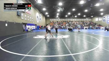 132 lbs Cons. Round 5 - Jesus Lopez Jr, Foothill vs Isaac K. Woods, Mt. Whitney