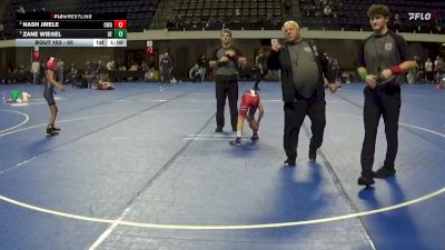 65 lbs Cons. Semi - Zane Wiegel, Dc Elite vs Nash Jirele, Owatonna Wrestling Academy