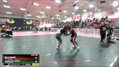 155 lbs Cons. Round 2 - Mila Grano, San Jacinto vs Angelita Lopez, Yucca Valley