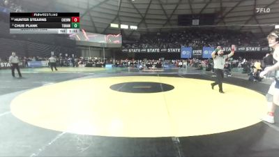 Boys 1B/2B 165 Quarterfinal - Hunter Stearns, Jenkins (Chewelah) vs Chub Plank, Tonasket