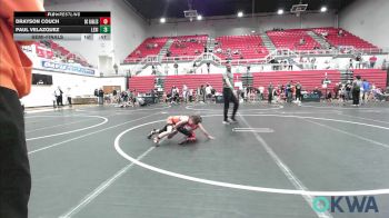 46 lbs Semifinal - Drayson Couch, Del City Little League Wrestling vs Paul Velazquez, Lexington Wrestling Club