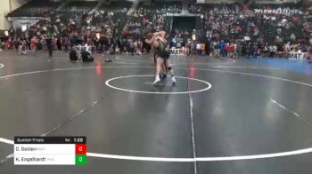 132 lbs Quarterfinal - Kellen Engelhardt, Thompson Valley vs Camdyn Golden, RWC (Rocket Wrestling Club)