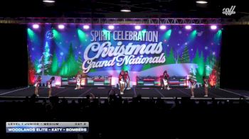 Woodlands Elite - Katy - Bombers [2025 L1 Junior - Medium Day 2] 2025 Spirit Celebration Christmas Grand Nationals