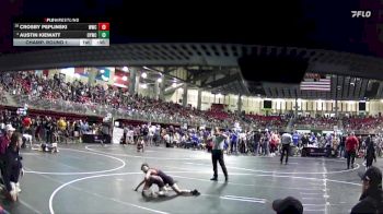 90 lbs Champ. Round 1 - Crosby Peplinski, Waverly Wrestling Club vs Austin Kiewatt, Ogallala Youth Wrestling Club