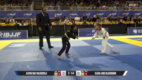 Clara Jane Blackburn vs Aliyah Rae Valenzuela 2026 Pan Kids Jiu-Jitsu IBJJF Championship