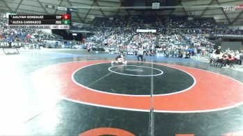 Girls 2A 100 lbs 1st Place Match - Alexa Carrasco, Prosser (Girls) vs Aaliyah Gonzalez, Toppenish (Girls)