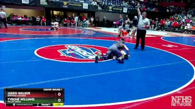 4A-144 lbs Champ. Round 1 - Tyrone Williams, Miller Grove vs Jaden Walker, Heritage-Catoosa