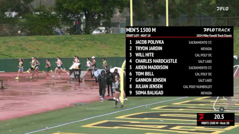 Men's 1500m, Prelims 10