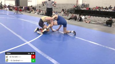 133 lbs C Of 16 #2 - Brendan Ferretti, Navy vs Derrick Cardinal, South Dakota State