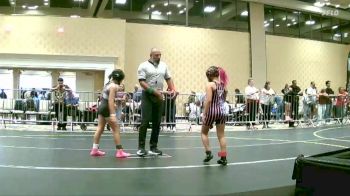 80 lbs 2nd Place - Venice Venom Quast, Threshold WC vs Martha Alvarado, Southwest Stallions WC