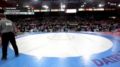 155 lbs Cons. Semi - Emma McDuffey, Ridgevue vs Julia Banks, Challis